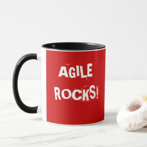 AGILE ROCKS Mug Project Manager Quote Slogan