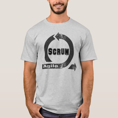 Agile Scrum Vintage  Retro style T_Shirt