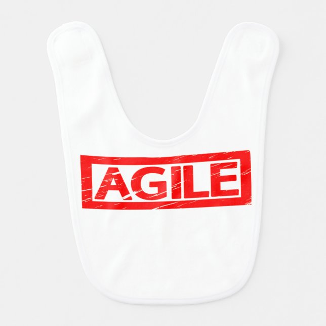 Agile Stamp Baby Bib (Front)
