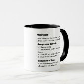 Agile user story mug for office fun (Front Right)
