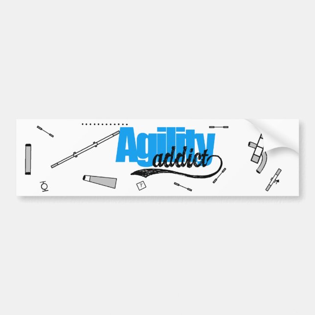 Agility Addict Bumper Sticker (Front)