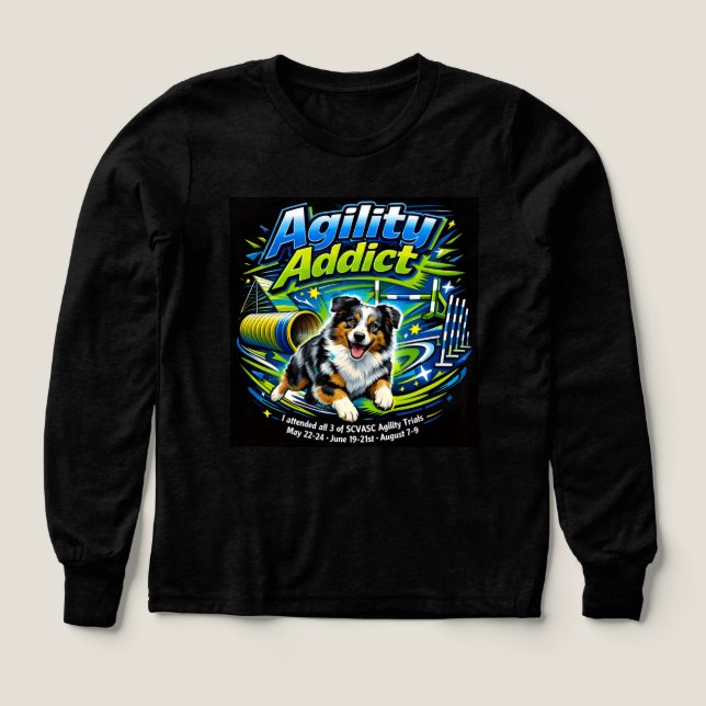 Agility Addict Hoodie – Fast Paws, Loud Pride,  Tri-Blend Shirts (Design Front)