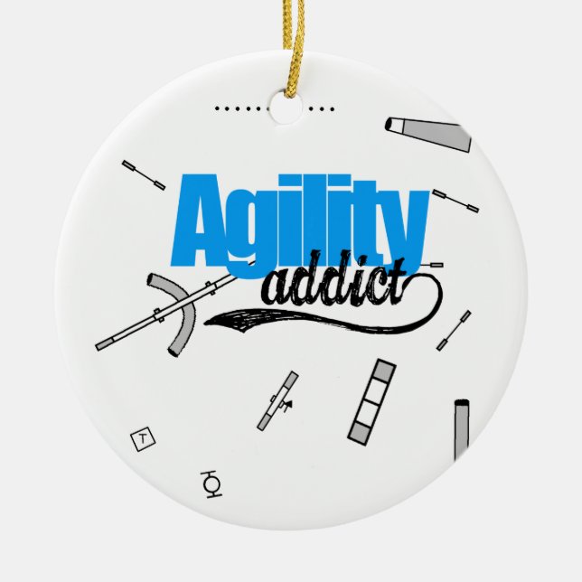 Agility Addict Ornament (Front)