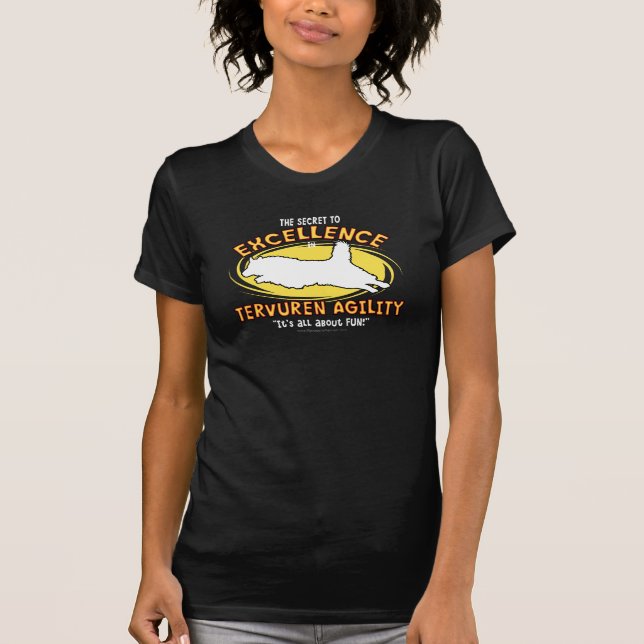 Agility Belgian Tervuren Secret Ladies T-Shirt (Front)