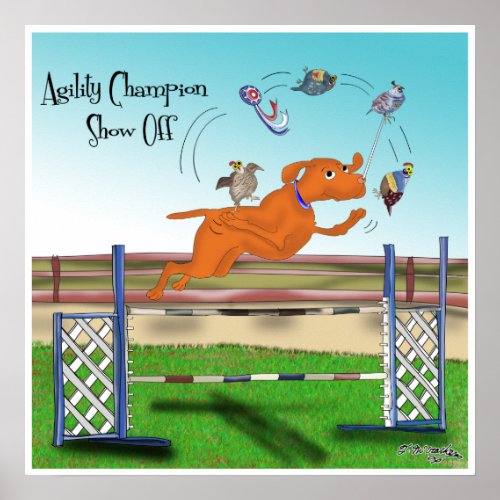 Agility Champion Show Off Poster