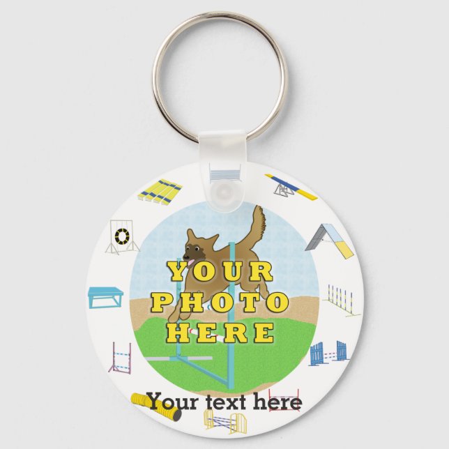 Agility Customize Photo Keychain (Front)