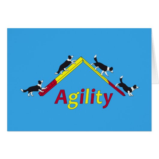 Agility dog cards (Front Horizontal)