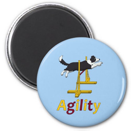 Agility dog magnet