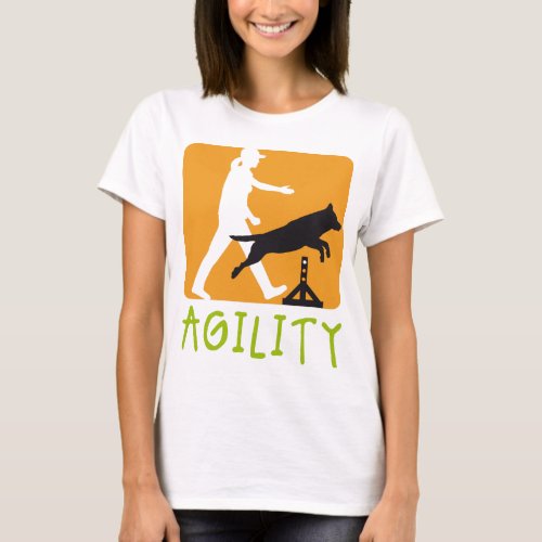 agility dog sport T_Shirt