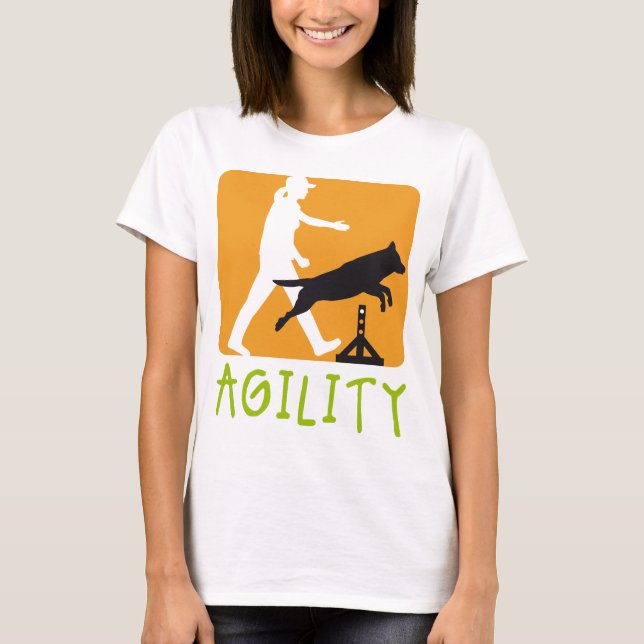 agility dog sport T-Shirt (Front)