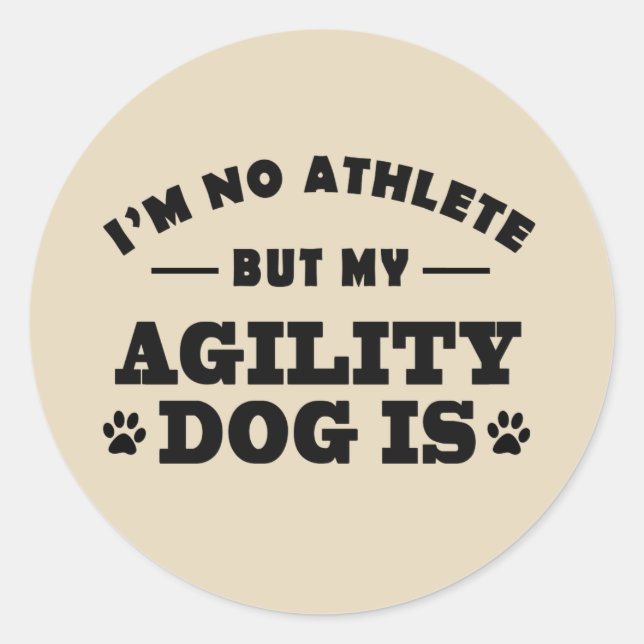 Agility Dog Stickers for Gifts Scrapbooks (Front)