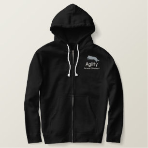 Agility German Shepherd Embroidered Hoodie