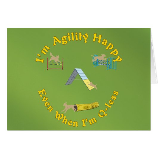 Agility Happy Cards (Front Horizontal)