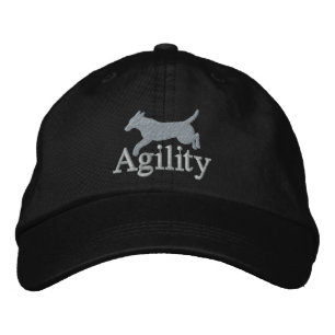 Agility Labrador Retriever Embroidered Hat (Silver