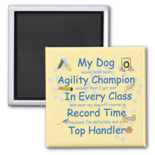Agility _ My Dog Agility Champ Magnet