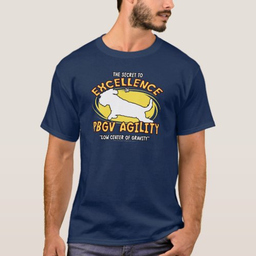 Agility PBGV Secret Dark Teeshirt T_Shirt