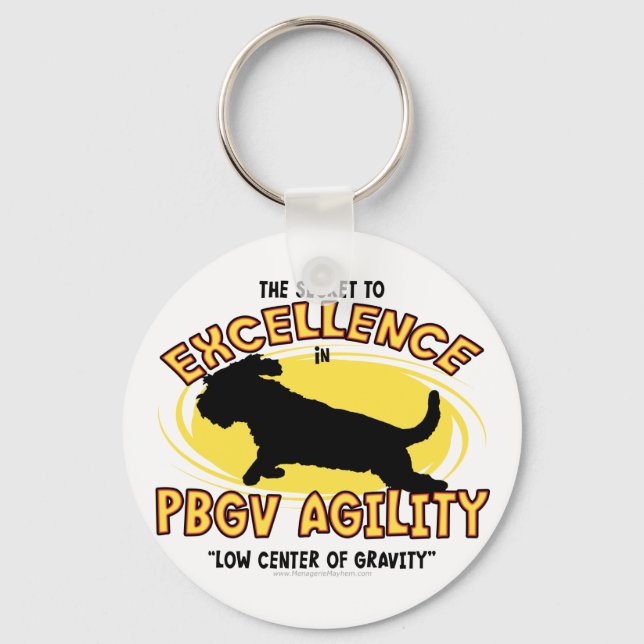 Agility PBGV Secret Keychains (Front)