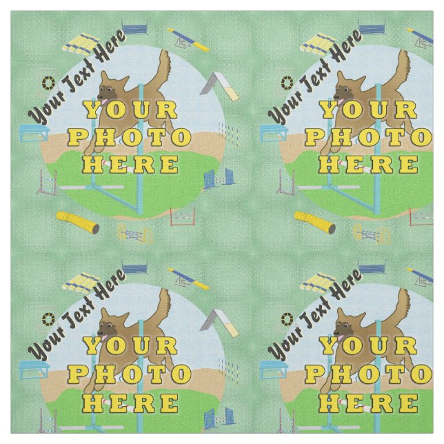 Agility - Photo Personalized Fabric (Swatch)