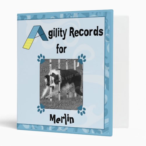 Agility Records Binder Blue