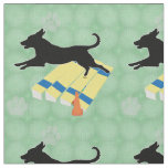 Agility - Shadow Dog Over Long Jump Fabric