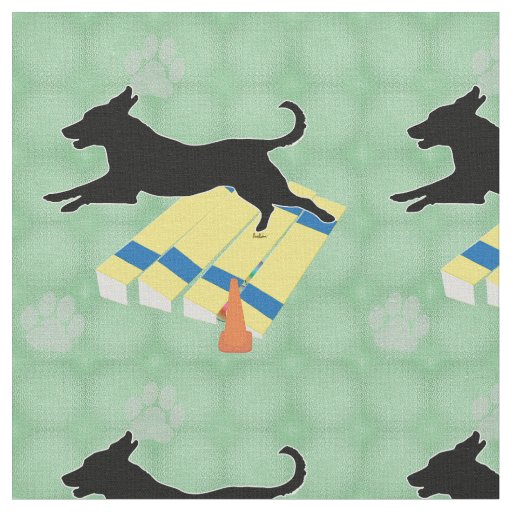 Agility - Shadow Dog Over Long Jump Fabric