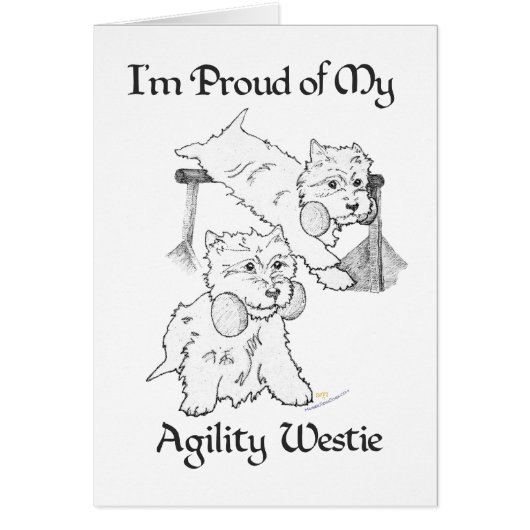 Agility Westie Cards (Front)