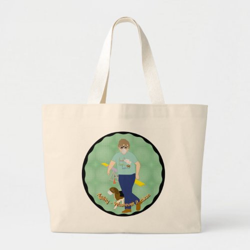 Agility _ Whatever it Takes Large Tote Bag