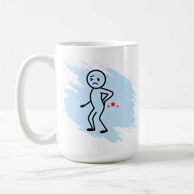 Aging Back Pain Humor Custom Condition Coffee Mug (Left)