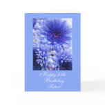 Aging blue flowers card Aging blue flowers card