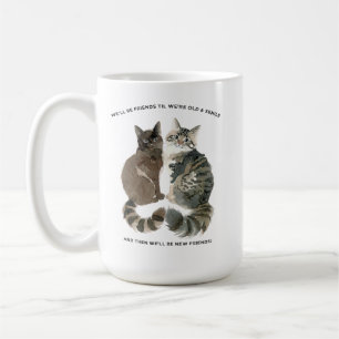 Aging humor for cat loving friends husband wife ch coffee mug