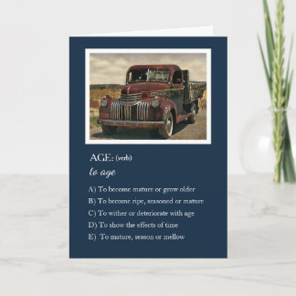 Aging - I'll Make it up as I Go - Birthday Card