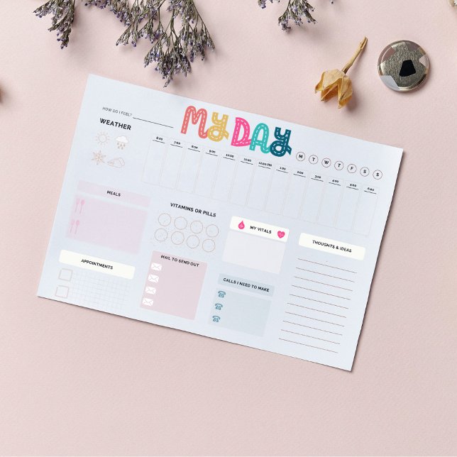 Aging in Place, Caregiving Daily Planner Notepad (Creator Uploaded)