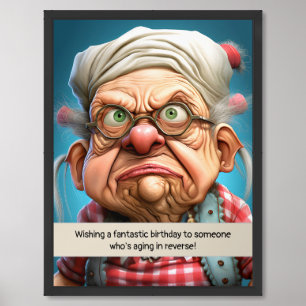 Aging in reverse milestone Birthday Framed Art