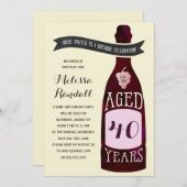 Aging Like Fine Wine | Birthday Party Invitation (Front/Back)