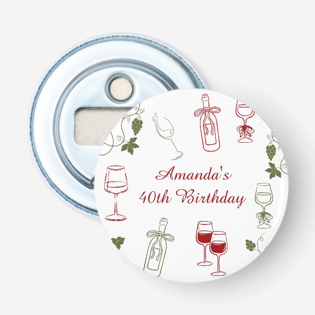  Aging Like Fine Wine Bottle Opener (Front)