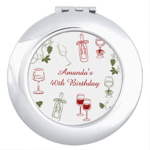 Aging Like Fine Wine Compact Mirror