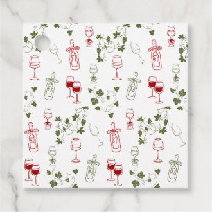 Aging Like Fine Wine Favor Tags