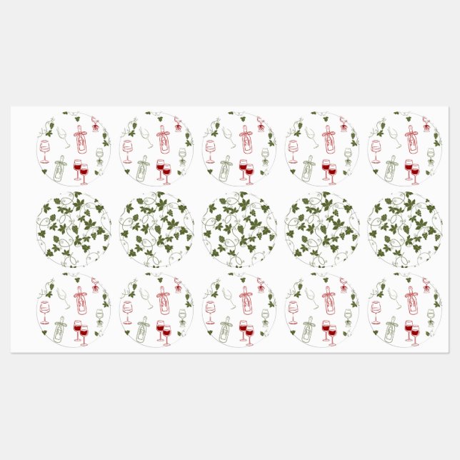 Aging Like Fine Wine Kids' Labels (Sheet)