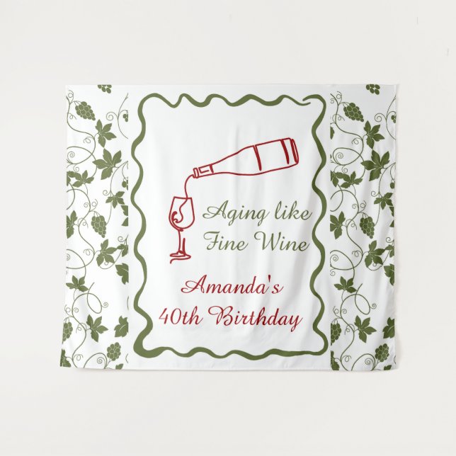 Aging Like Fine Wine Tapestry (Front (Horizontal))