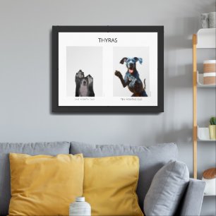 Aging personalized Great Dane Framed Art