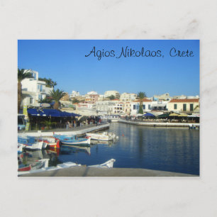 Agios Nikolaos, Crete, Greece Postcard