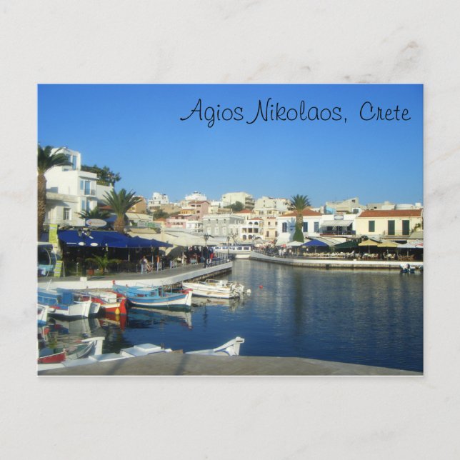 Agios Nikolaos, Crete, Greece Postcard (Front)