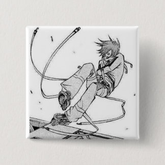 Agito battle badge pinback button