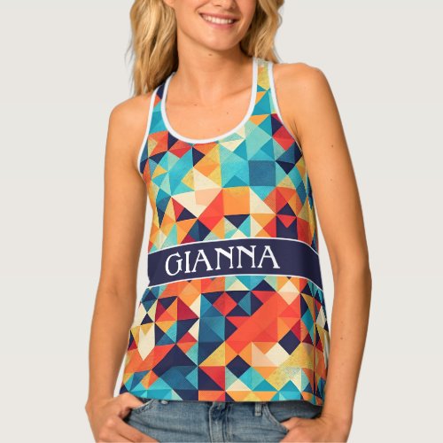 Agkistrodon Contortrix Mosaic Colorful Personal Tank Top
