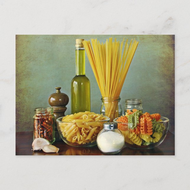 aglio, olio e peperoncino (garlic, oil and chili) postcard (Front)