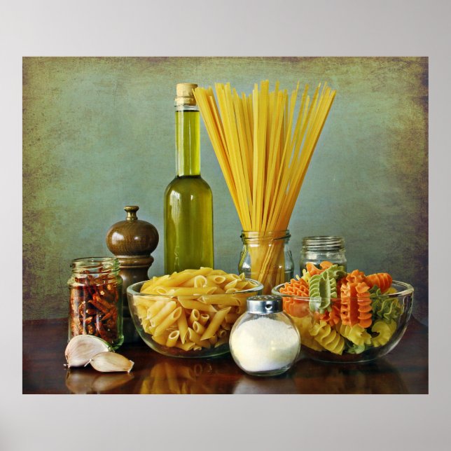 aglio, olio e peperoncino (garlic, oil and chili) poster (Front)
