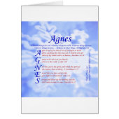 Agnes Acrostic (Front)
