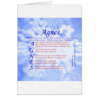 Agnes Acrostic Cards