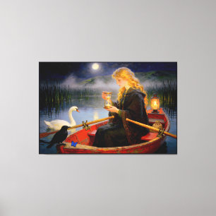 Agnes and the Measure of Sand – A Woman’s Portrait Canvas Print