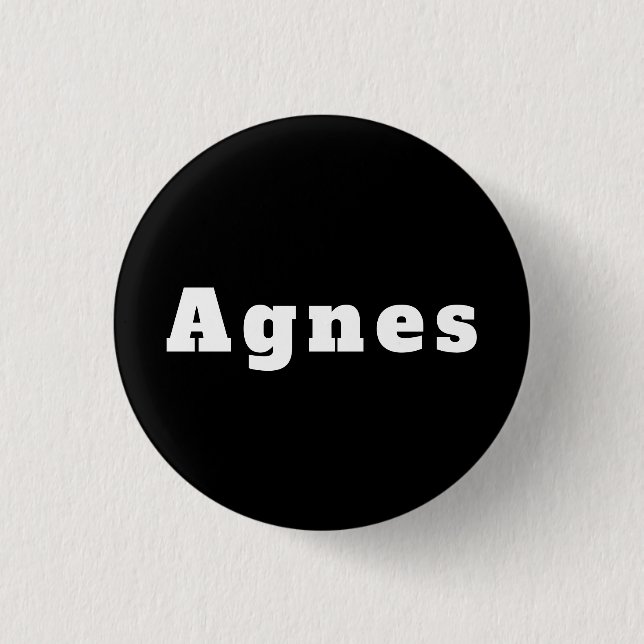 Agnes Button (Front)
